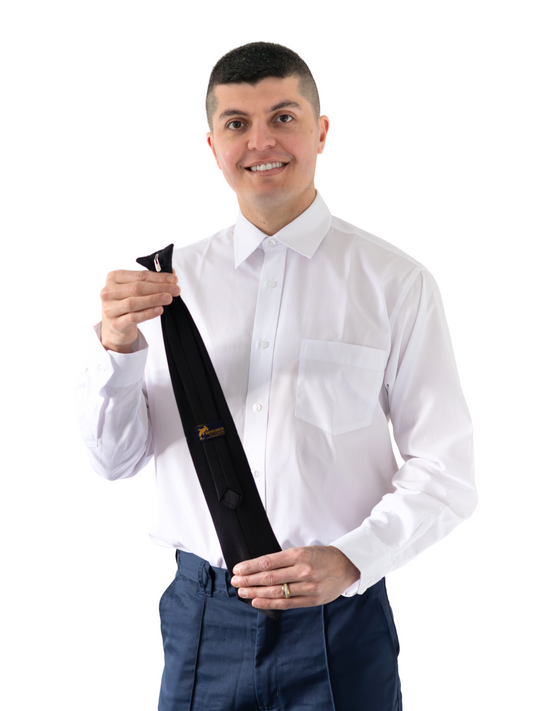 Unisex Clip-On Tie in Black