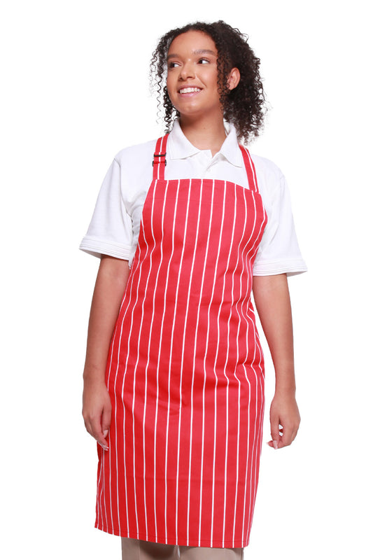STRIPED Polycotton Bib Apron