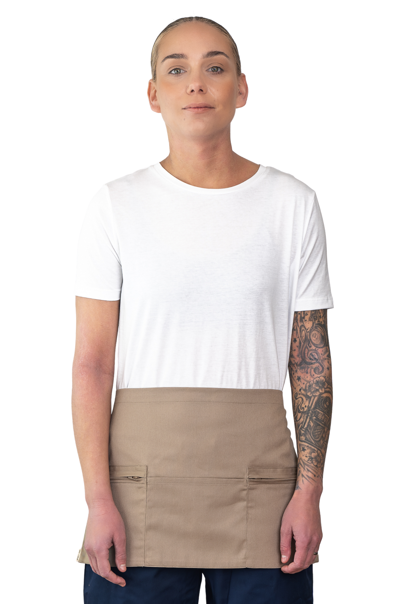 ESPRESSO Waist Apron with Zip Pockets