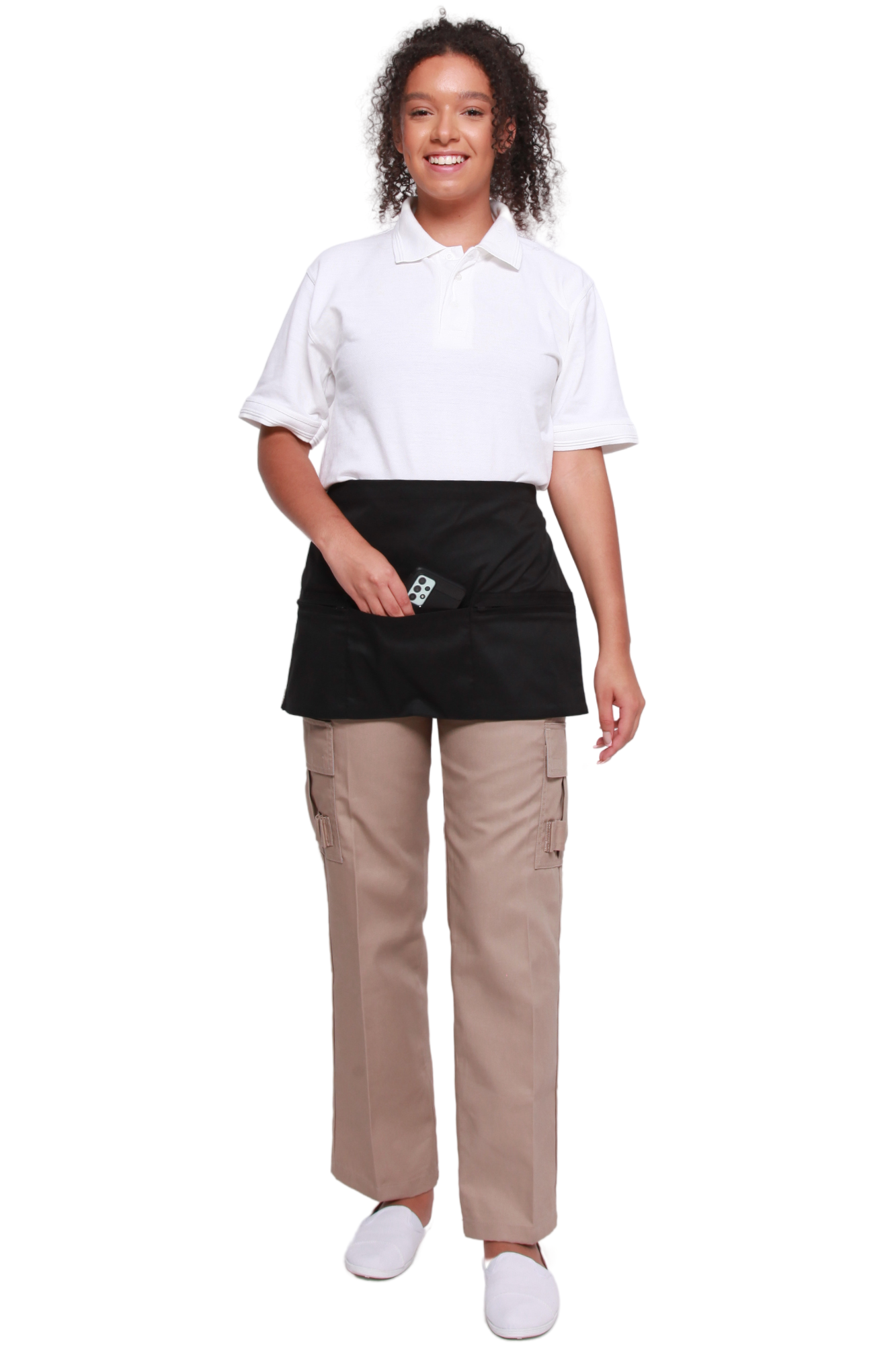 ESPRESSO Unisex Bib Apron with Zip Pockets