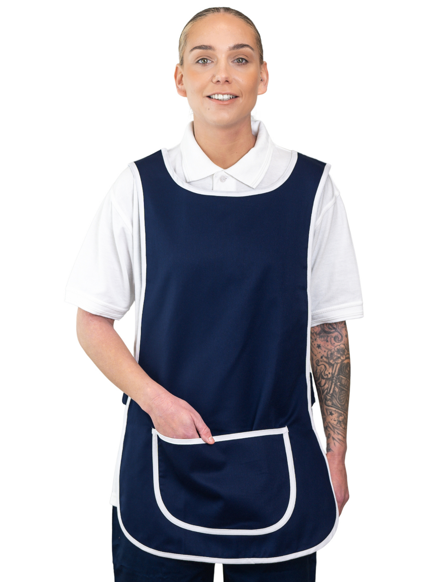 HYGEA Tabard Pinafore with Contrast Trim