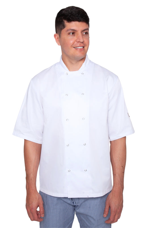 OREGANO Unisex Short Sleeve Chef Jacket