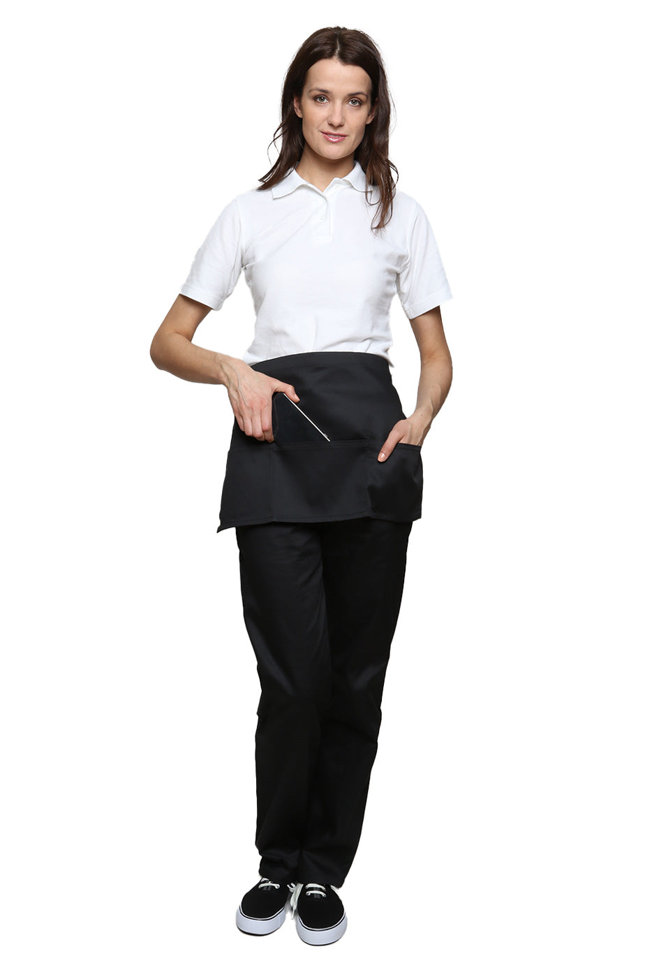 CAPPUCCINO Unisex Bib Apron with Open Pockets