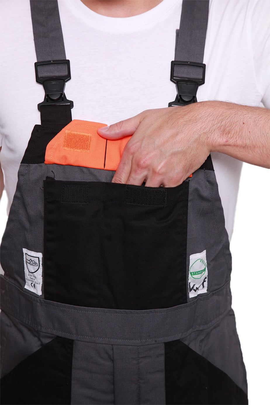 CHAINSAW Bib Dungaree Trousers