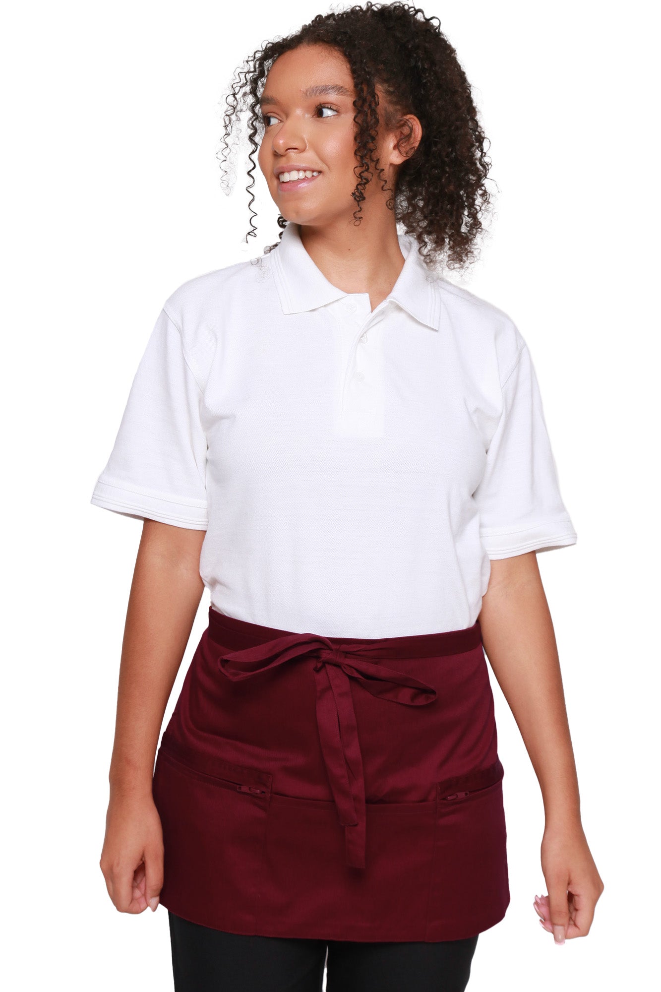 ESPRESSO Waist Apron with Zip Pockets