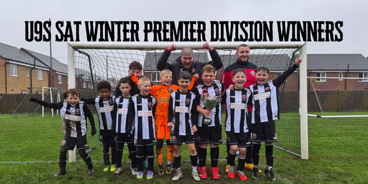 Eastwood CFC Badgers U9 Win the 2025 U9s Winter Premier Division