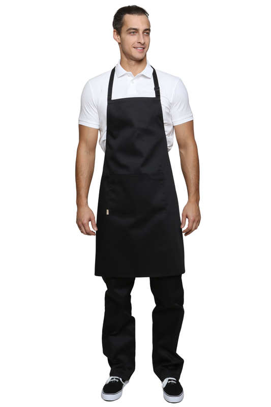 AMERICANO Polycotton Bib Apron with Pocket