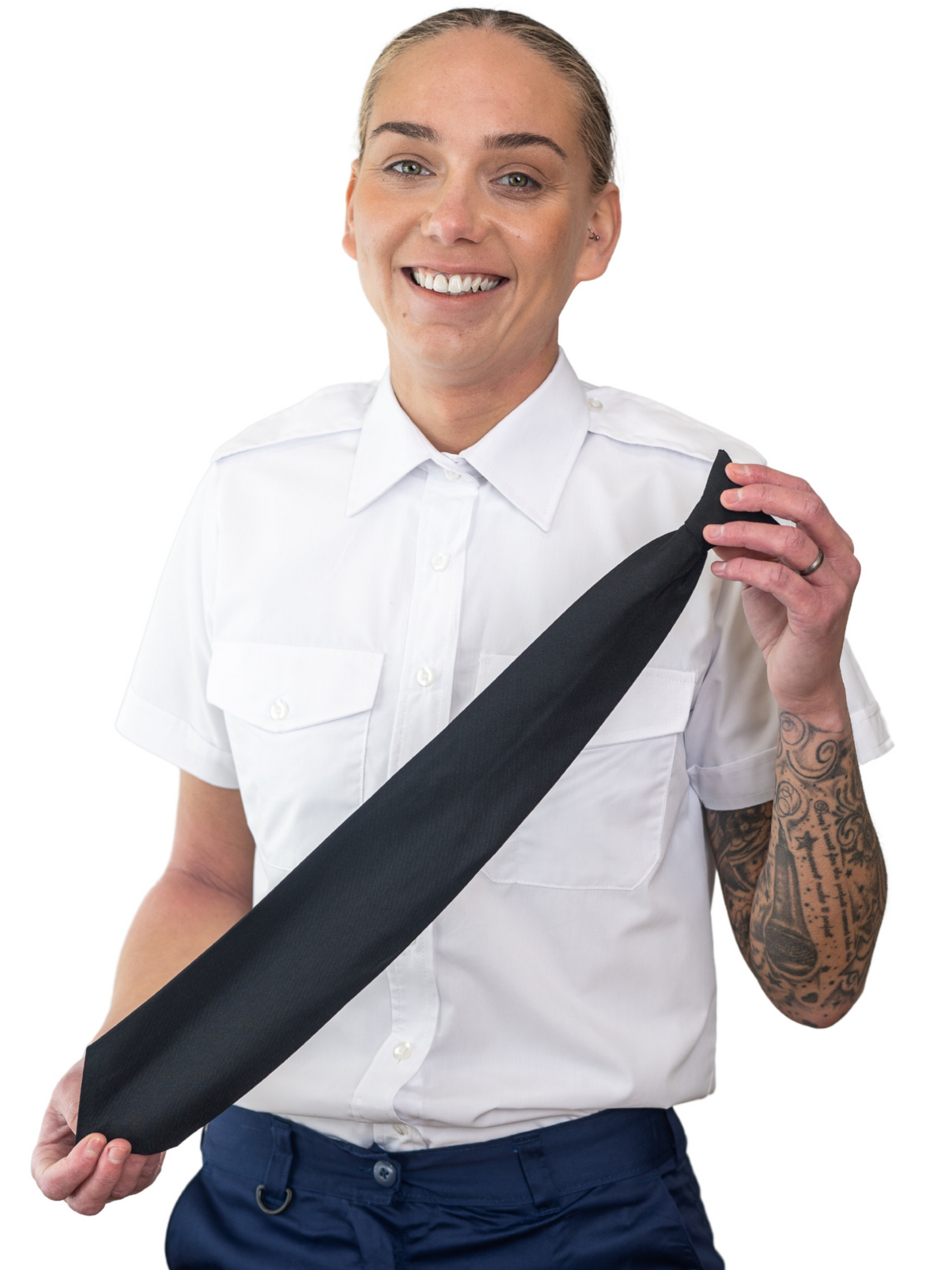Unisex Clip-On Tie in Black