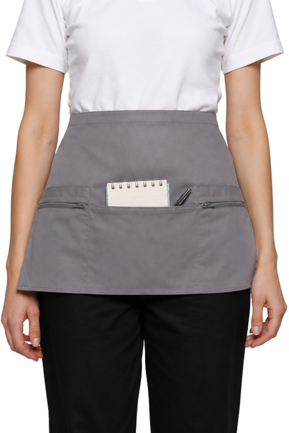 ESPRESSO Waist Apron with Zip Pockets