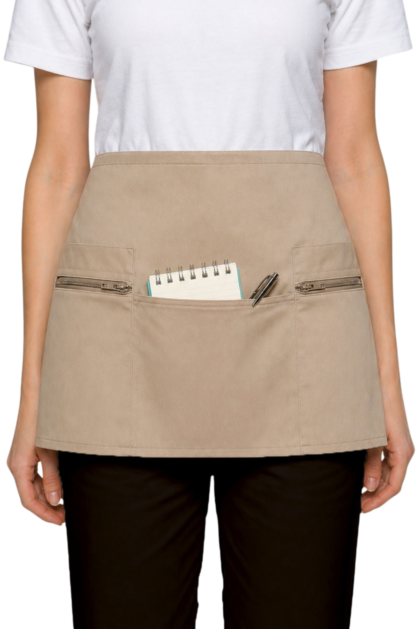 ESPRESSO Waist Apron with Zip Pockets