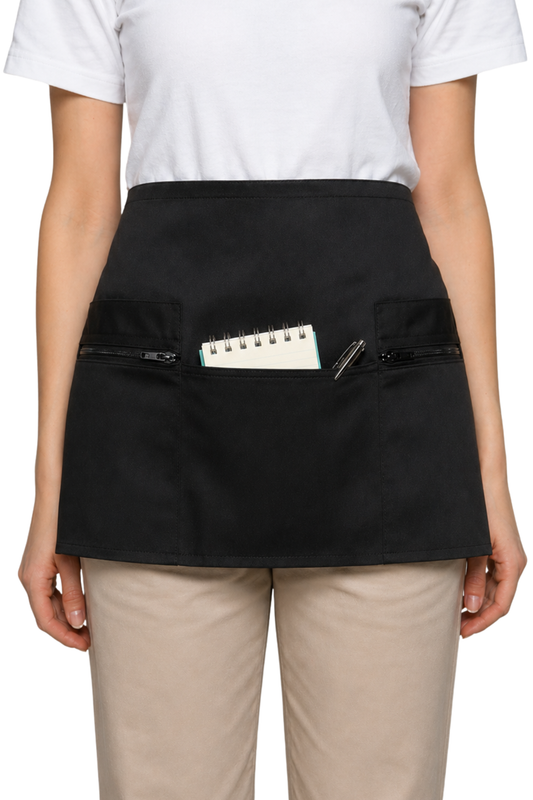 ESPRESSO Waist Apron with Zip Pockets