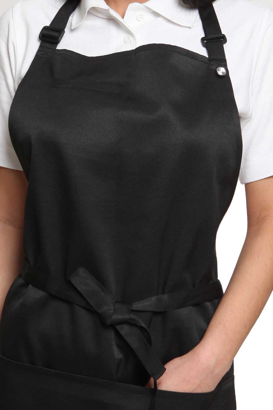 HEBE Bib Apron Black