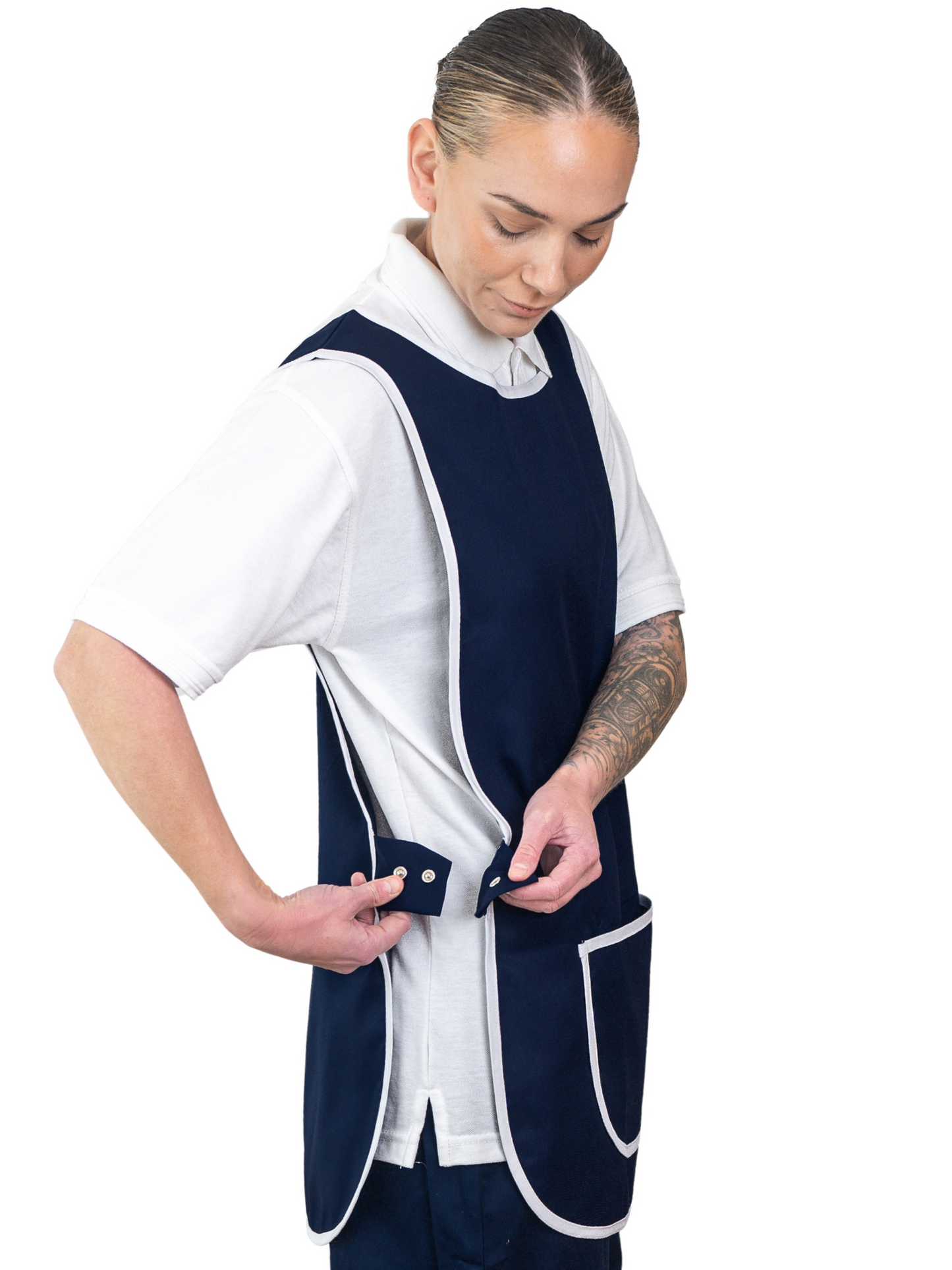 HYGEA Tabard Pinafore with Contrast Trim