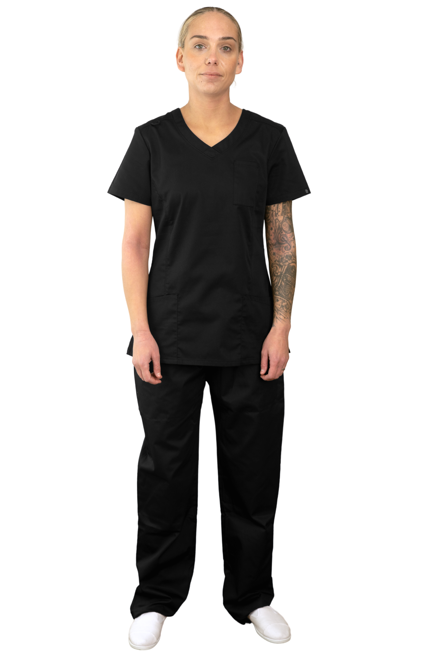 Ladies Scrub Set in Black