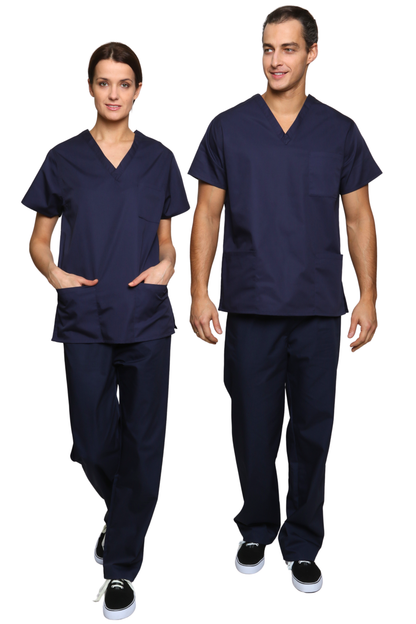Unisex Scrub Set in Navy