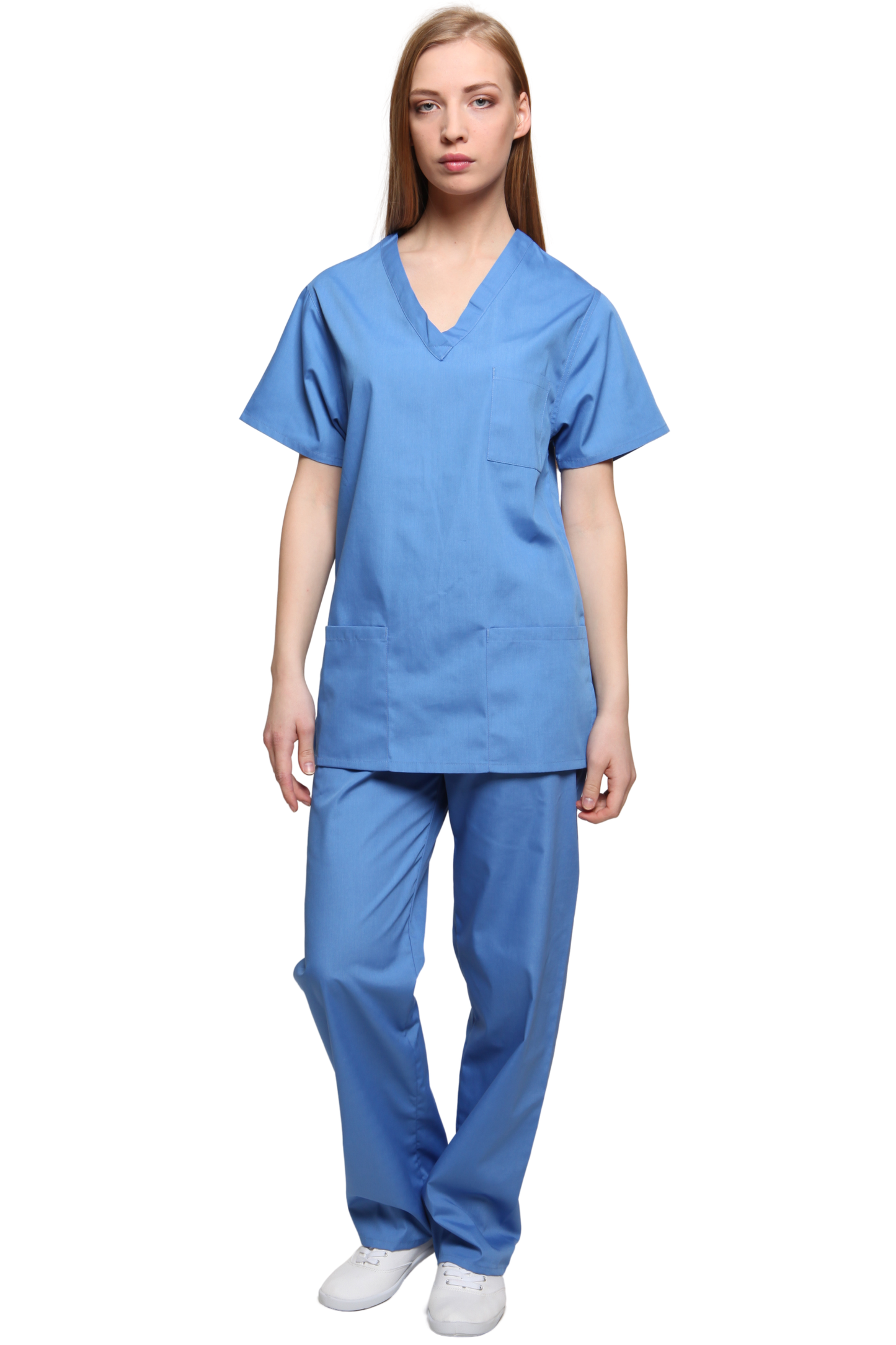 Unisex Scrub Set in Hospital Blue
