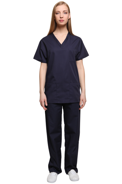 Unisex Scrub Set in Navy