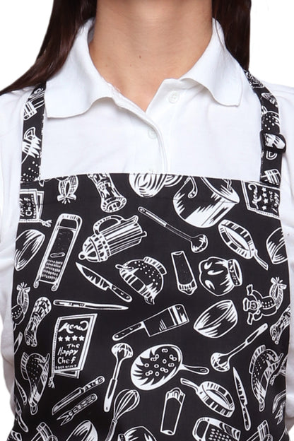 MACCHIATO Unisex Bib Apron Patterned