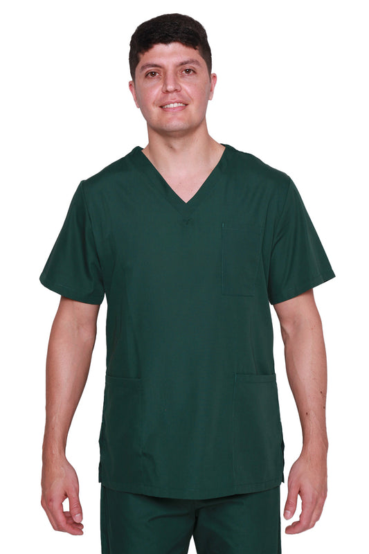 Unisex Scrub Set in Bottle Green