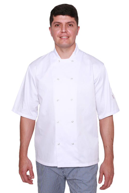 OREGANO Unisex Short Sleeve Chef Jacket