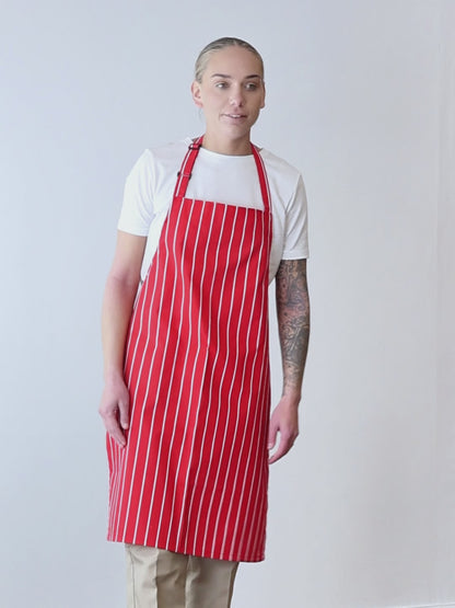 STRIPED Unisex Bib Apron