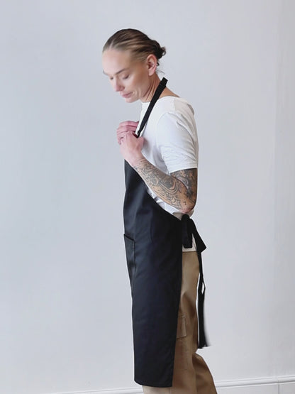 AMERICANO Unisex Bib Apron with Pocket